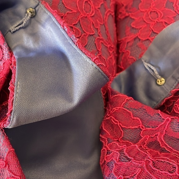 NWT. Adrianna Papell Hailey 4 Floral Lace Fit & Flare Dress. - Picture 5 of 13